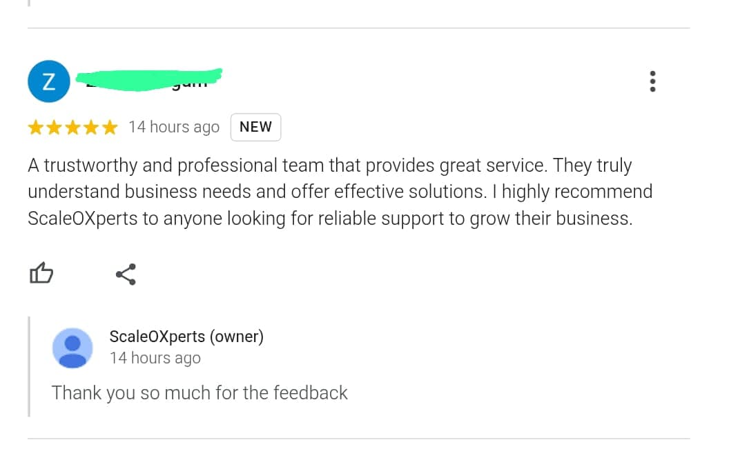 Customer WhatsApp Review 3